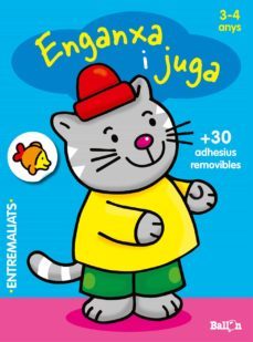 enganxa i juga 3-4 años (blau)-9789463071451