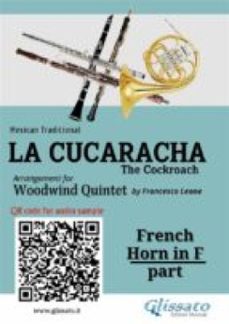 french horn in f part of "la cucaracha" for woodwind quintet (ebook)-9791221390551