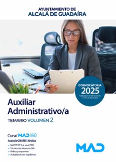 auxiliar administrativo/a del ayuntamiento de alcala de guadaira. temario volumen 2-9791370282851
