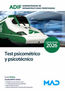 administrador de infraestructuras ferroviarias (adif). test psico metrico y psicotecnico.-9791370284251