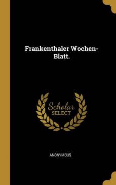 frankenthaler wochenblatt-9780353763661