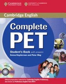 complete pet: student s book with answers with cd-rom (solo para portugal)-peter may-9780521741361