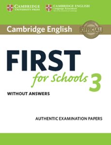 cambridge english first for schools 3 student s book without answers-9781108433761