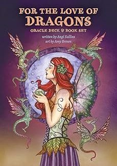 for the love of dragons oracle deck & book set: artist amy brown's special collector's set for fortune-telling with 44 pink-angi sullins-9781646711161