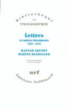 lettres et autres documents: 1925-1975-hannah arendt-9782070753161