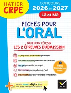 hatier crpe -  fiches pour l'oral - tout pour réussir les épreuves d'admission - l3 - m2 - 2026/2027 (ebook)-émilie le phat tan-jérômine donat-magnin-anaëlle cormier-9782401124561
