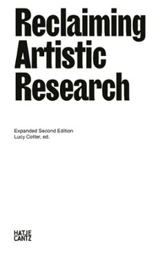 reclaiming artistic research (ebook)-katayoun arian-lawrence abu hamdan-carolyn christov-bakargiev-9783775756761