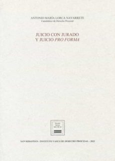 juicio con jurado y juicio pro forma-9788412375961