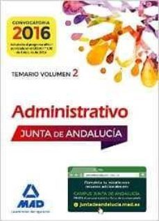 administrativos de la junta de andalucia turno libre. temario volumen 2 (3ª ed.)-jose felix riscos gomez-9788414200261