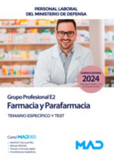 farmacia y parafarmacia (grupo profesional e2). temario y test pa rte especifica-9788414285961
