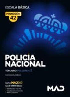 policía nacional escala básica promoción 42. temario volumen 2-9788414288061