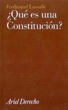 ¿que es una constitucion?-ferdinand lassalle-9788434432161