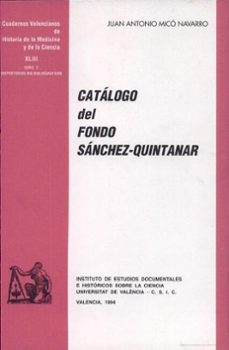 catalogo del fondo sanchez-quintanar-juan antonio mico navarro-9788437014661