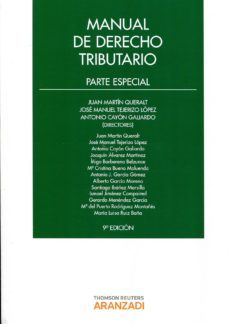 manual de derecho tributario: parte especial (9ª ed.)-antonio cayon galiardo-9788490140161