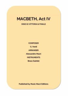 inno di vittoria &amp; finale from macbeth - act iv (ebook)-9791220875561