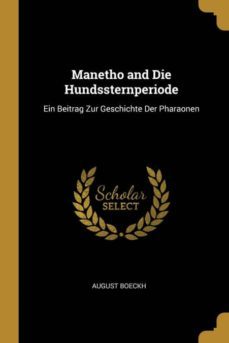 manetho and die hundssternperiode-9780270433371