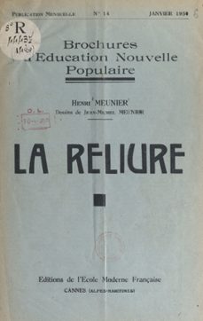 la reliure (ebook)-henri meunier-9782307010371