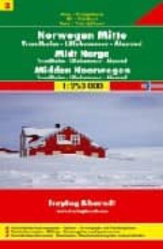 centro de noruega, trondheim-lillehammer-alesund, mapa de carrete ras (1:2500000) (freytag & berndt)-9783707903171