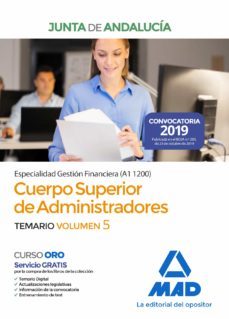 cuerpo superior de administradores [especialidad gestion financiera (a1 1200)] de la junta de andalucia: temario (vol. 5)-9788414233771