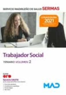 trabajador social. temario volumen 2 servicio madrileño de salud (sermas)-9788414247471