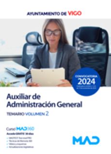 auxiliar de administracion general del ayuntamiento de vigo. temario vol. 2-9788414290071