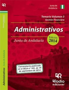 administrativos de la junta de andalucía. temario volumen 3.-9788416232871