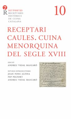 receptari caules. cuina menorquina del segle xviii-9788416726271
