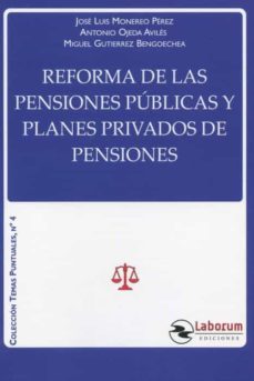 reforma de las pensiones publicas y planes privados de pensiones-9788417789671