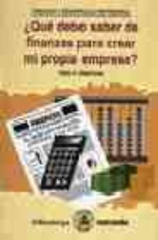 que debo saber de finanzas para crear mi propia empresa-pedro hernan sepulveda gutierrez-9788426707871