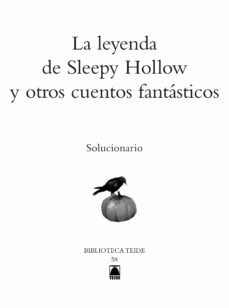 solucionario. la leyenda de sleepy hollow y otros cuentos fantasticos. biblioteca teide-9788430761371