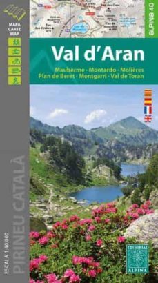 val d aran: mapa topografic excursionista. escala 1:40.000-9788480908771