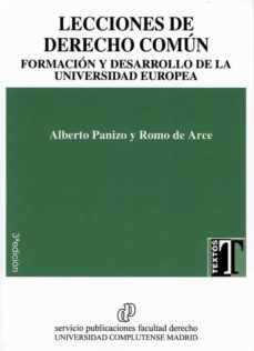 lecciones de derecho comun. formacion y desarrollo de la universidad europea-9788484812371