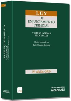 ley de enjuiciamiento criminal y otras normas procesales 2013 for mato duo (19º ed)-9788490147771