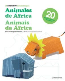 animales de africa = animais da africa  (3d paper craft)-9788492810871