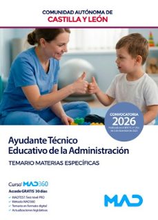 ayudante tecnico educativo. temario materias especificas. comunidad autonoma de castilla y leon-9791370283971