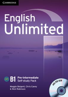 english unlimited pre-intermediate self-study pack (workbook with dvd-rom)-9780521697781