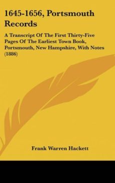1645-1656, portsmouth records-9781161852981