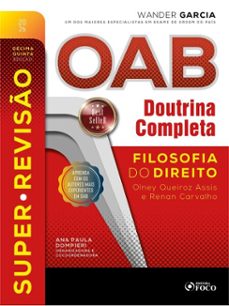 super-reviso oab doutrina completa: 18. filosofia do direito - 15. ed. - 2026. (ebook)-wander garcia-9786561208581