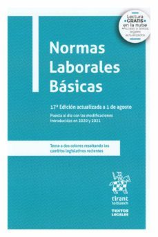 normas laborales basicas - 17ed.-jose maria goerlich peset-angel blasco pellicer-9788413978581
