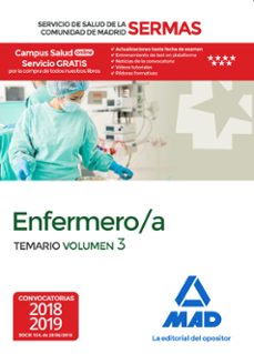 enfermero/a del servicio de salud de la comunidad de madrid. temario volumen 3-9788414218181