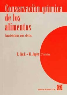 conservacion quimica de los alimentos (2ª ed)-e. luck-m. jager-9788420008981