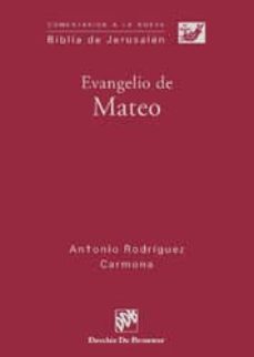 evangelio de mateo-antonio rodriguez carmona-9788433020581