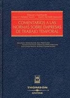 comentarios a las normas sobre empresas de trabajo temporal-guillermo l. barrios baudor-9788447021581