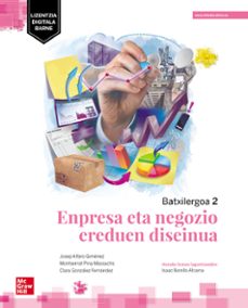 empresa eta negozio ereduen diseinua 2º batxilergoa. euskadi-9788448637781
