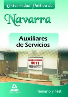 auxiliares de servicios de la universidad publica de navarra. tes t-9788467671681