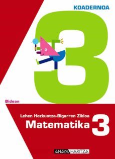 matematika 3. 3 koadernoa.educacion primaria - segundo ciclo - 3º-9788467821581