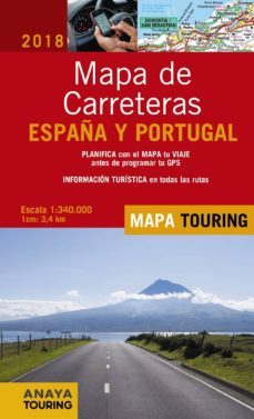 mapa de carreteras de españa y portugal 1:340.000, 2018 (12ª ed.) (mapa touring)-9788491580881