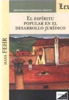 el espiritu popular en el desarrollo juridico-hans fehr-9789563925081