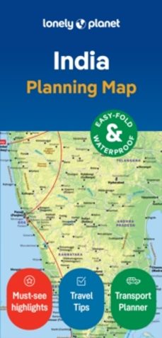 lonely planet india planning map-9781787015791
