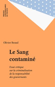 le sang contamine (ebook)-olivier beaud-9782130683391